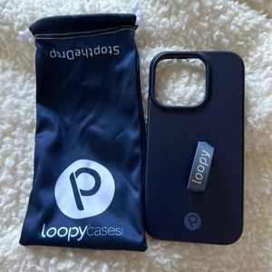 Loopy iPhone 14 Pro Navy Case